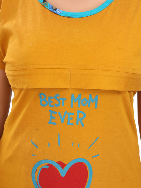 Be You Floral Printed Maternity Night Suit