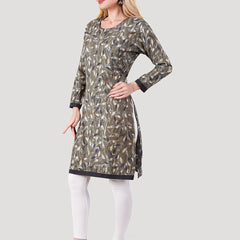Be You Floral Printed Maternity Straight Kurta