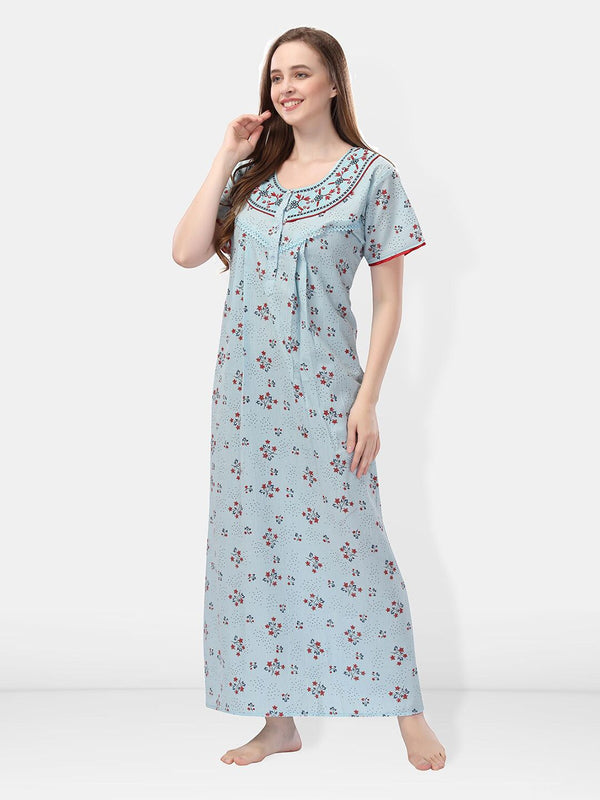 Be You Floral Printed Maxi Nightdress