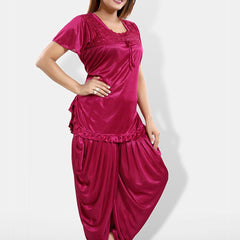 Be You Pack Of 2 Satin Top With Patiala