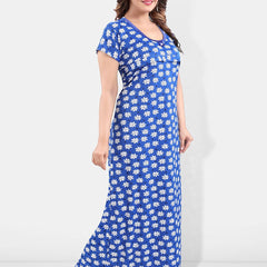Be You Floral Printed Maxi Satin Maternity Nightdress