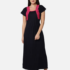 Be You Navy Blue Maxi Nightdress