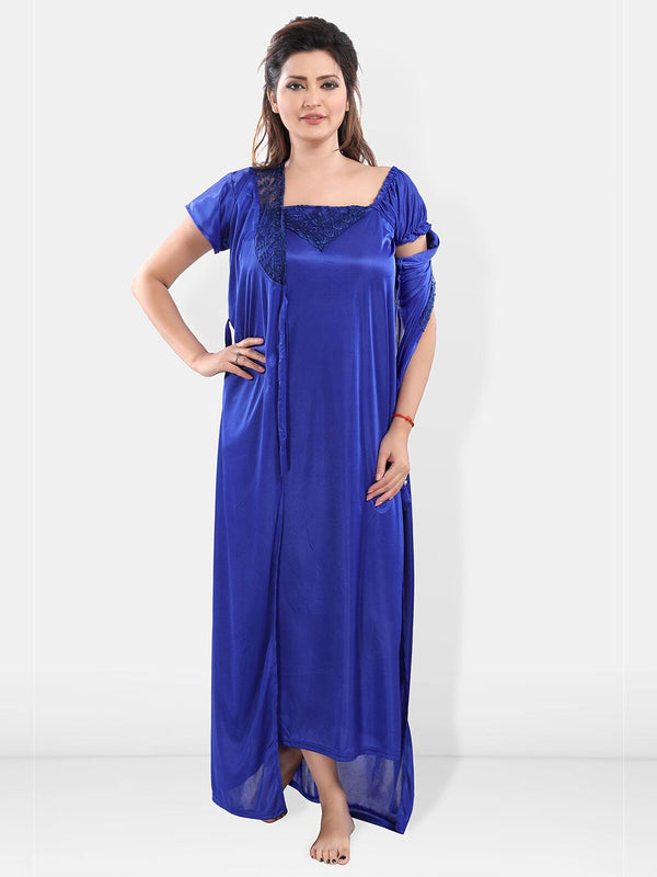 Be You Satin Maxi Nightdress With Robe