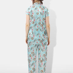 Be You Floral Printed Satin Night suit