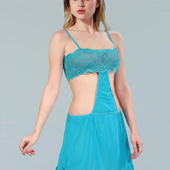 Be You Turquoise Blue Net Baby Doll
