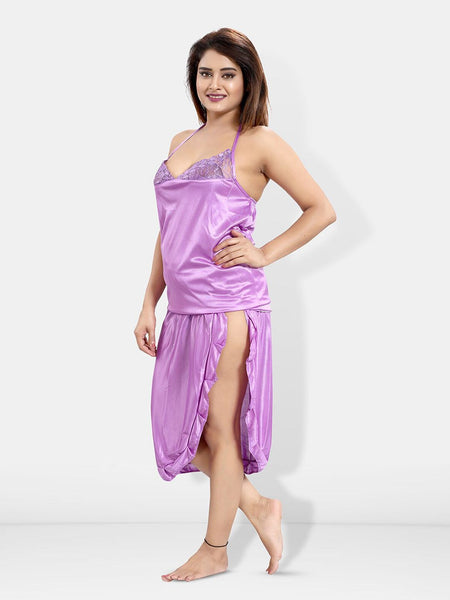 Be You Pack Of 6 V-Neck Satin Maxi Wrap Nightdress