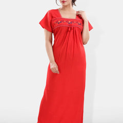 Be You Floral Embroidered Maxi Nightdress