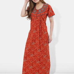 Be You Floral Embroidered Maxi Nightdress