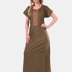 Be You Geometric Printed Maxi Nightdress