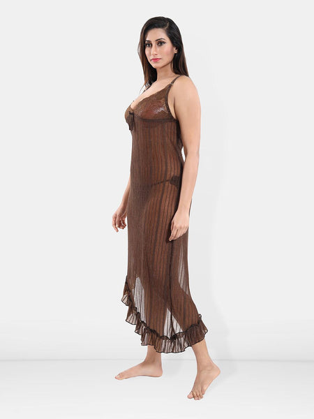 Be You Self Design Net Baby Doll With Brief