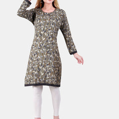 Be You Floral Printed Maternity Straight Kurta