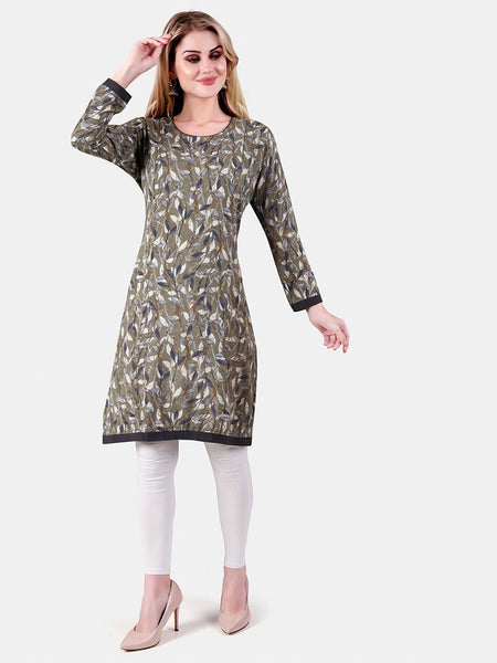 Be You Floral Printed Maternity Straight Kurta