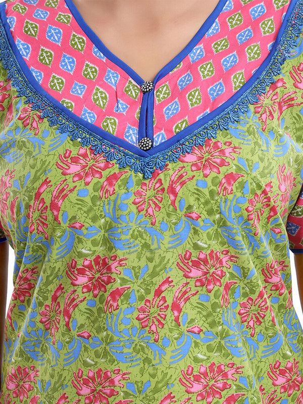 Be You Floral Printed Maxi Nightdress