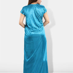 Be You 6 Pieces Satin Maxi Nightwear Set