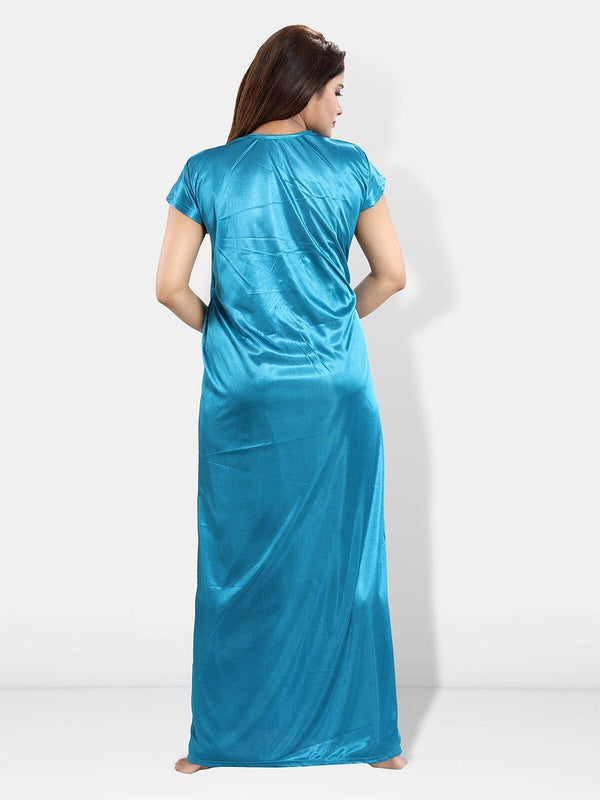 Be You 6 Pieces Satin Maxi Nightwear Set