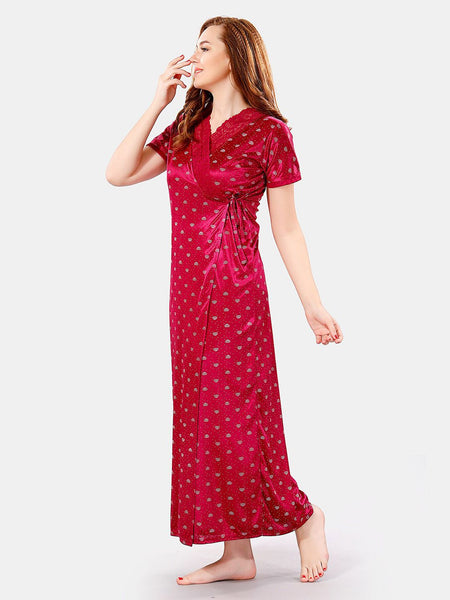 Be You Satin Maxi Nightdress With Robe