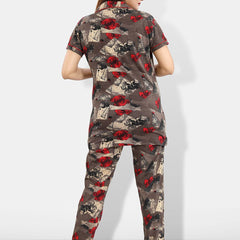 Be You Geometric Printed Night suit