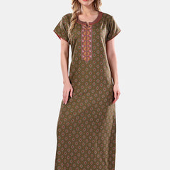 Be You Geometric Printed Maxi Nightdress