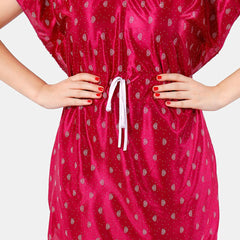 Be You Conversational Printed Satin Night Suit