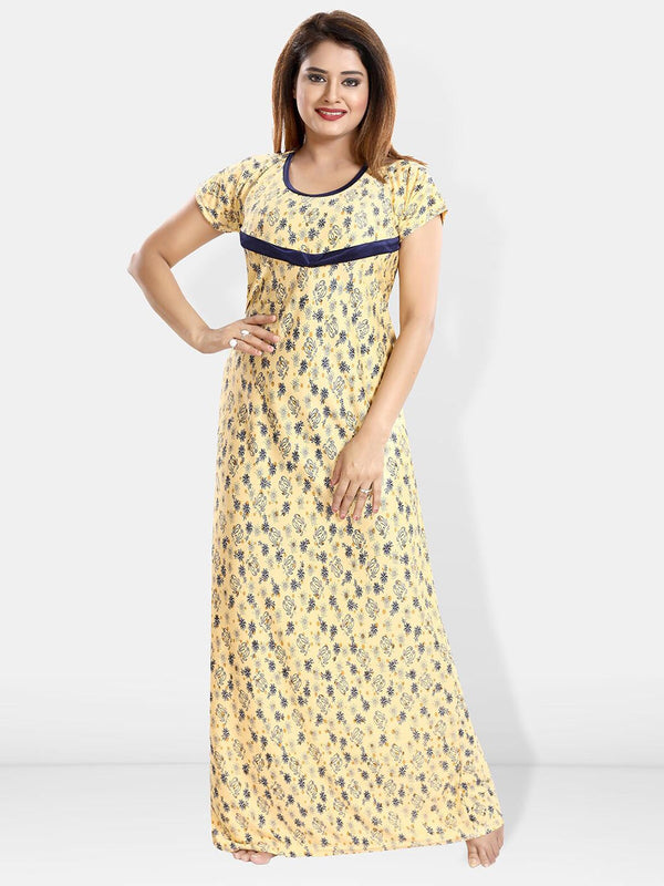 Be You Floral Printed Maternity Maxi Nightdress
