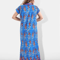 Be You Polka Dot Printed Satin Feeding & Maternity Nightdress