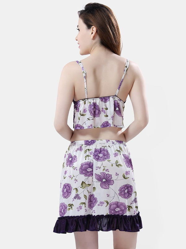Be You Self Design Cropped Top & Mid Rise Skirt