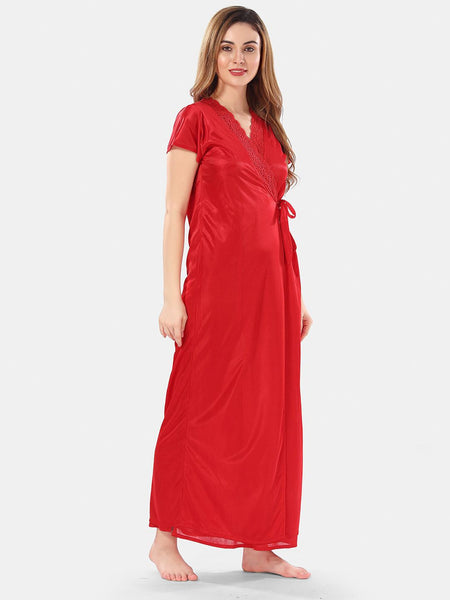 Be You Satin Maxi Nightdress With Robe