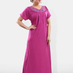 Be You Floral Embroidered Maxi Nightdress