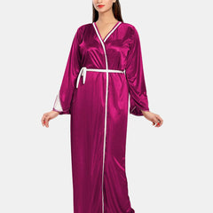 Be You Women Solid Maxi Nightdress