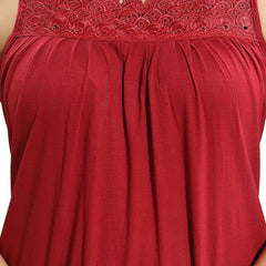 Be You Shoulder Straps Cotton Maxi Nightdress