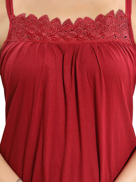 Be You Shoulder Straps Cotton Maxi Nightdress