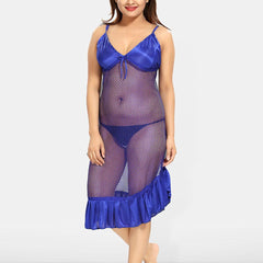 Be You V-Neck Solid Maxi Wrap Nightdress