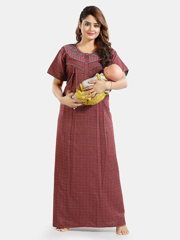 Be You Floral printed Maxi Nightdress