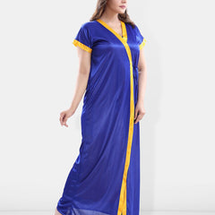 Be You Shoulder Straps Satin Maxi Nightdress with Robe
