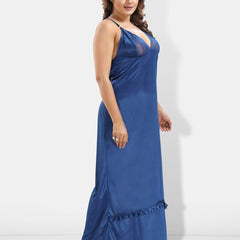 Be You 6 Pieces Satin Maxi Nightdress Set With Robe And Lingerie Set