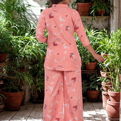 Be You Printed Top & Trousers Co-Ord