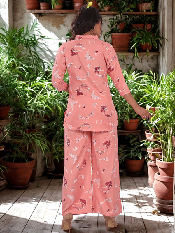 Be You Printed Top & Trousers Co-Ord