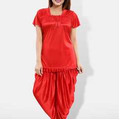 Be You Square Neck Satin Night suit