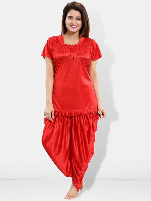 Be You Square Neck Satin Night suit