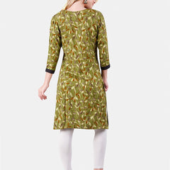 Be You Floral Printed Maternity Straight Kurta