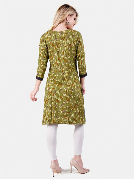 Be You Floral Printed Maternity Straight Kurta