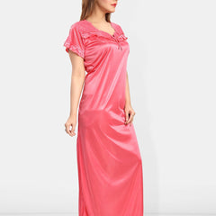 Be You V-Neck Satin Maxi Sweat Nightdress