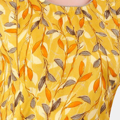 Be You Floral Printed Maternity Straight Kurta