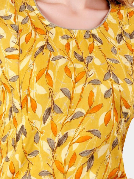 Be You Floral Printed Maternity Straight Kurta