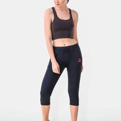 Be You Women Solid Three Fourth-Length Gym Tights