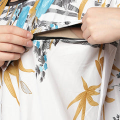 Be You Floral Printed Maternity Maxi Nightdress