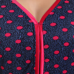Be You Polka Dot Printed V-Neck Satin Maxi Nightdress