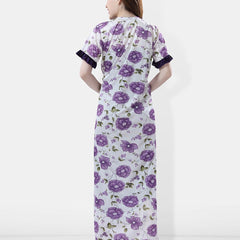 Be You Floral Printed Satin Maxi Nightdress