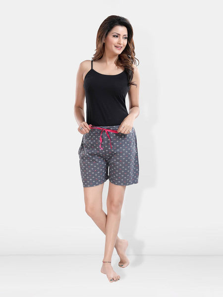 Be You Women Floral Printed Lounge Shorts