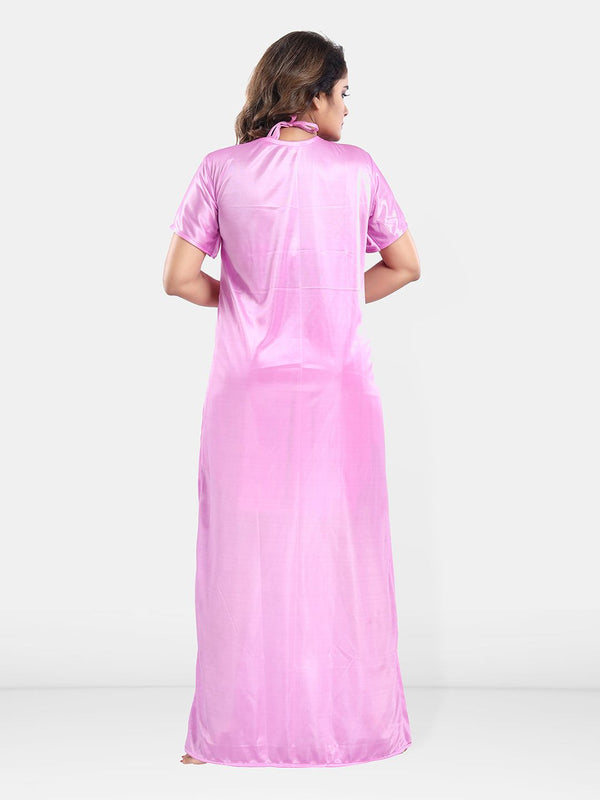 Be You Satin Wrap Nightdress With Robe
